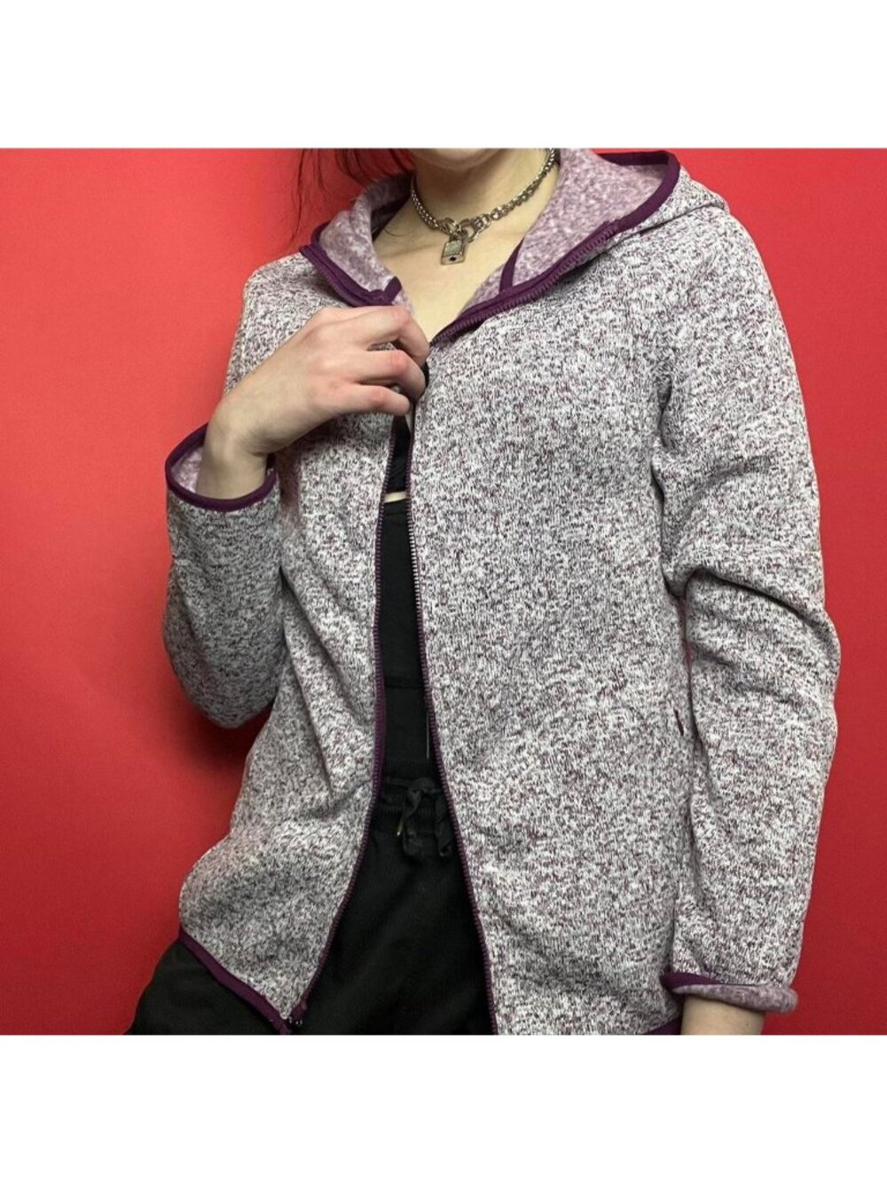 Hyba / purple zip up hoodie 💜💜